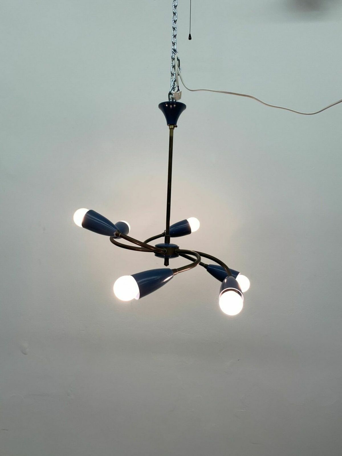 photo for sale Mid Century Spider Hanglamp, Ca. Jaren 1950