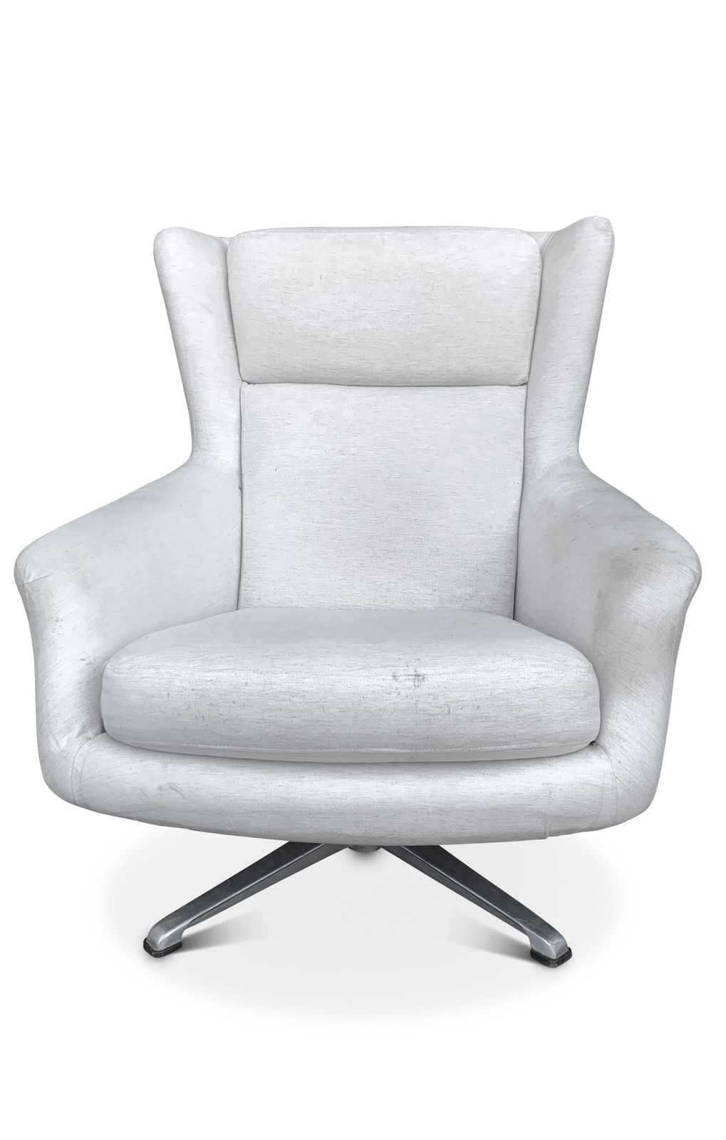 Mid Century Swivel And Rotating Egg Chair On Four Star Aluminium Base 1960's Ol photo furniture