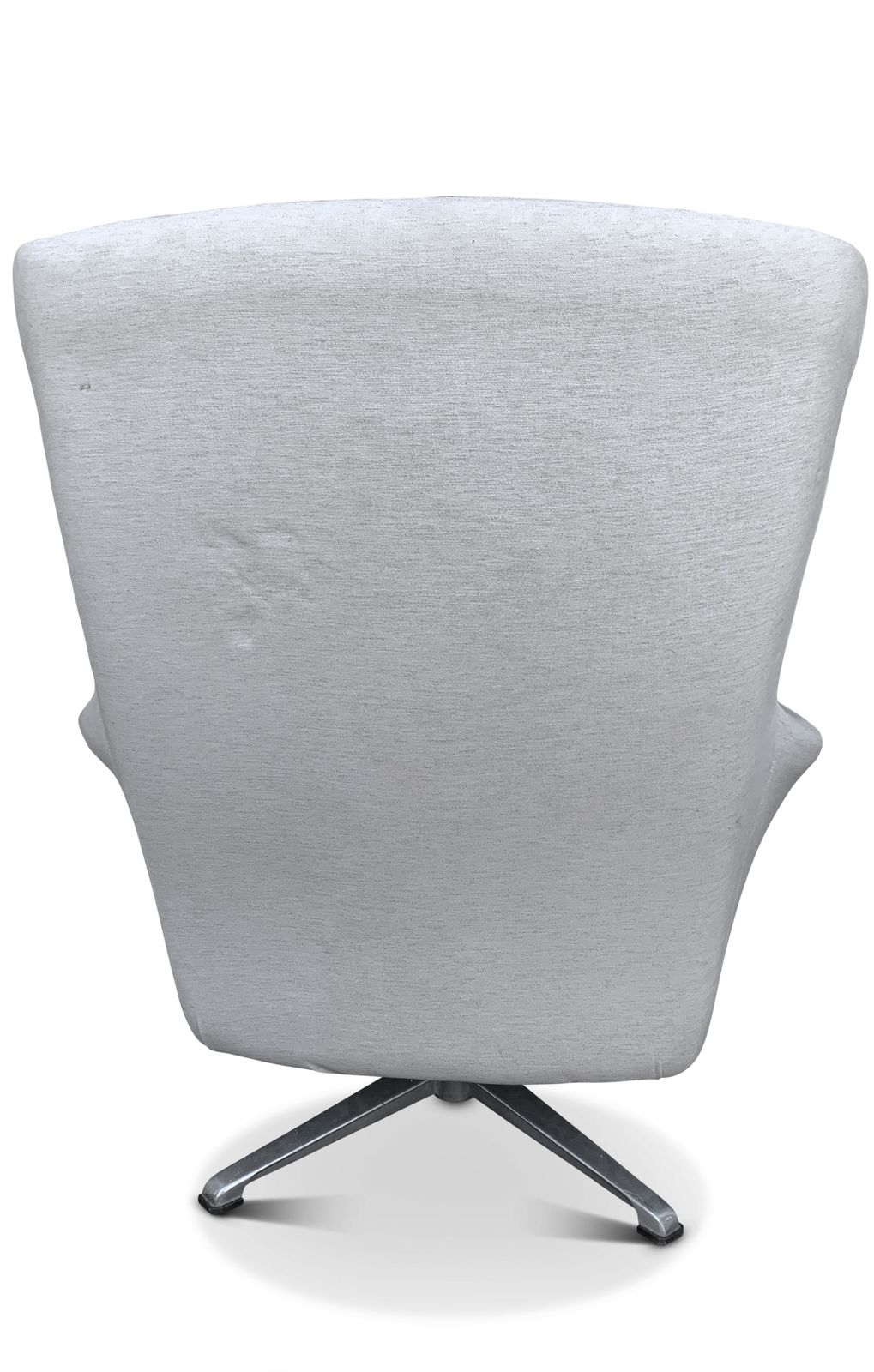 Mid Century Swivel And Rotating Egg Chair On Four Star Aluminium Base 1960's Ol photo for sale