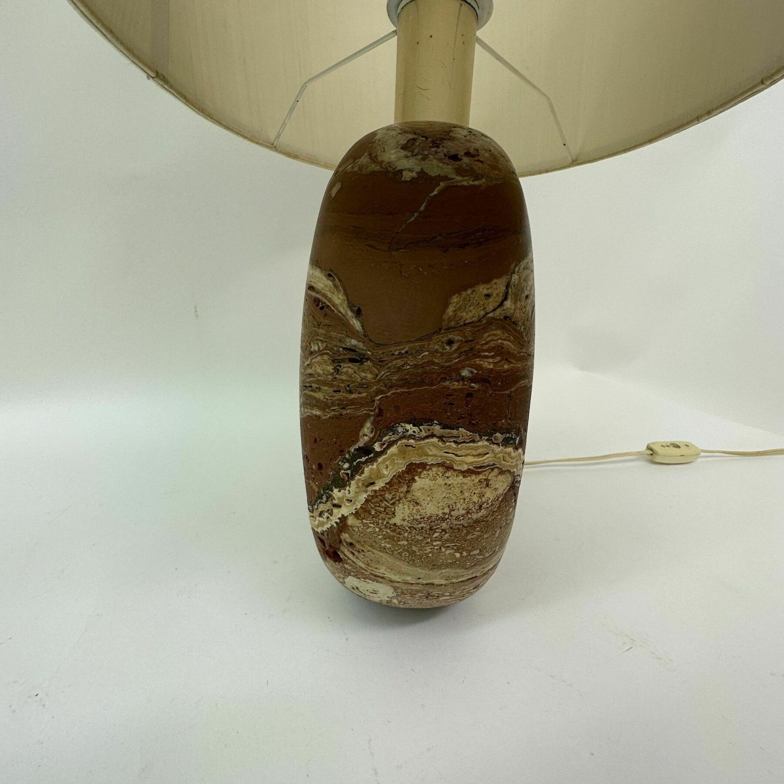 Fratelli Manelli Travertine Table Lamp , 1970’s Italy photo Lighting
