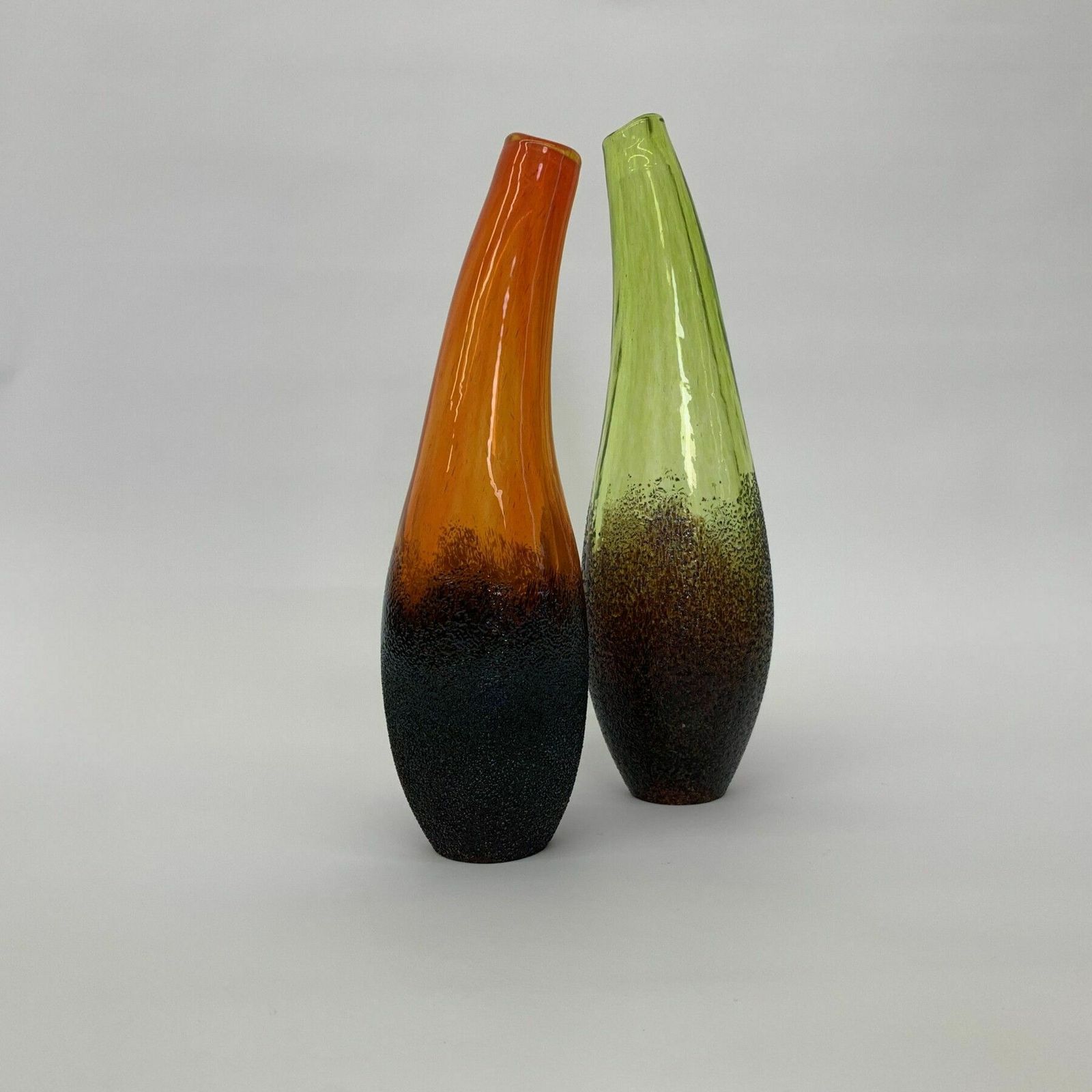 Set Of 2 Monica Backstrom For Kosta Boda Sweden Moonlanding Vase photo furniture