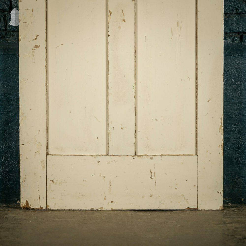 Home Fixtures Pine Panelled Door, 4 Panel White Painted photo