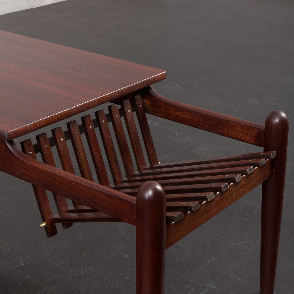 Furniture Ico Parisi Rosewood And Mahogany Coffe Table, Italy 1960s. photo