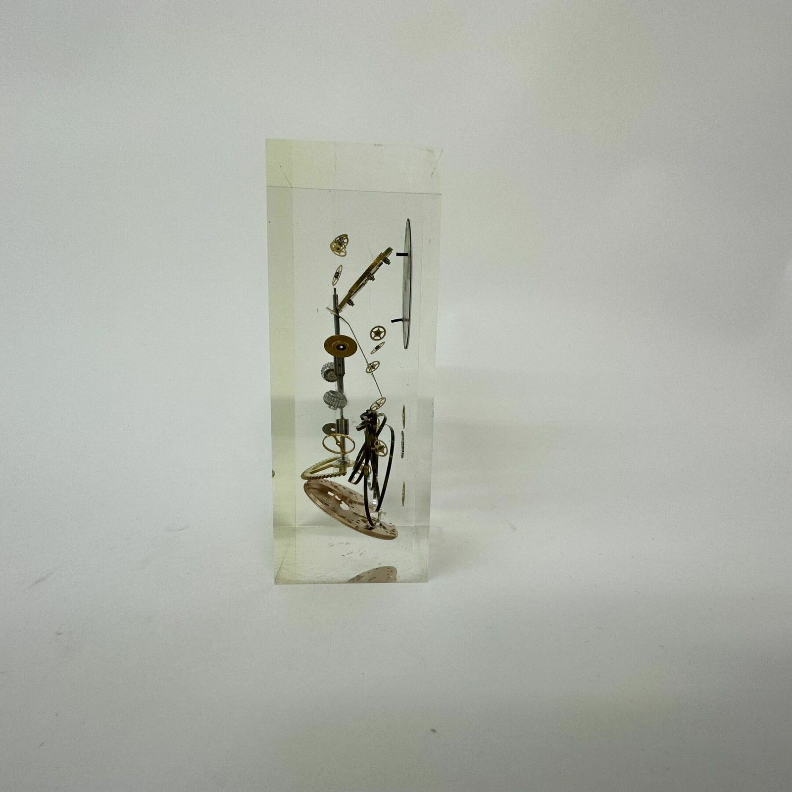 Pierre Giroudon Clock Parts In Lucite , 1970’s France photo vinterior