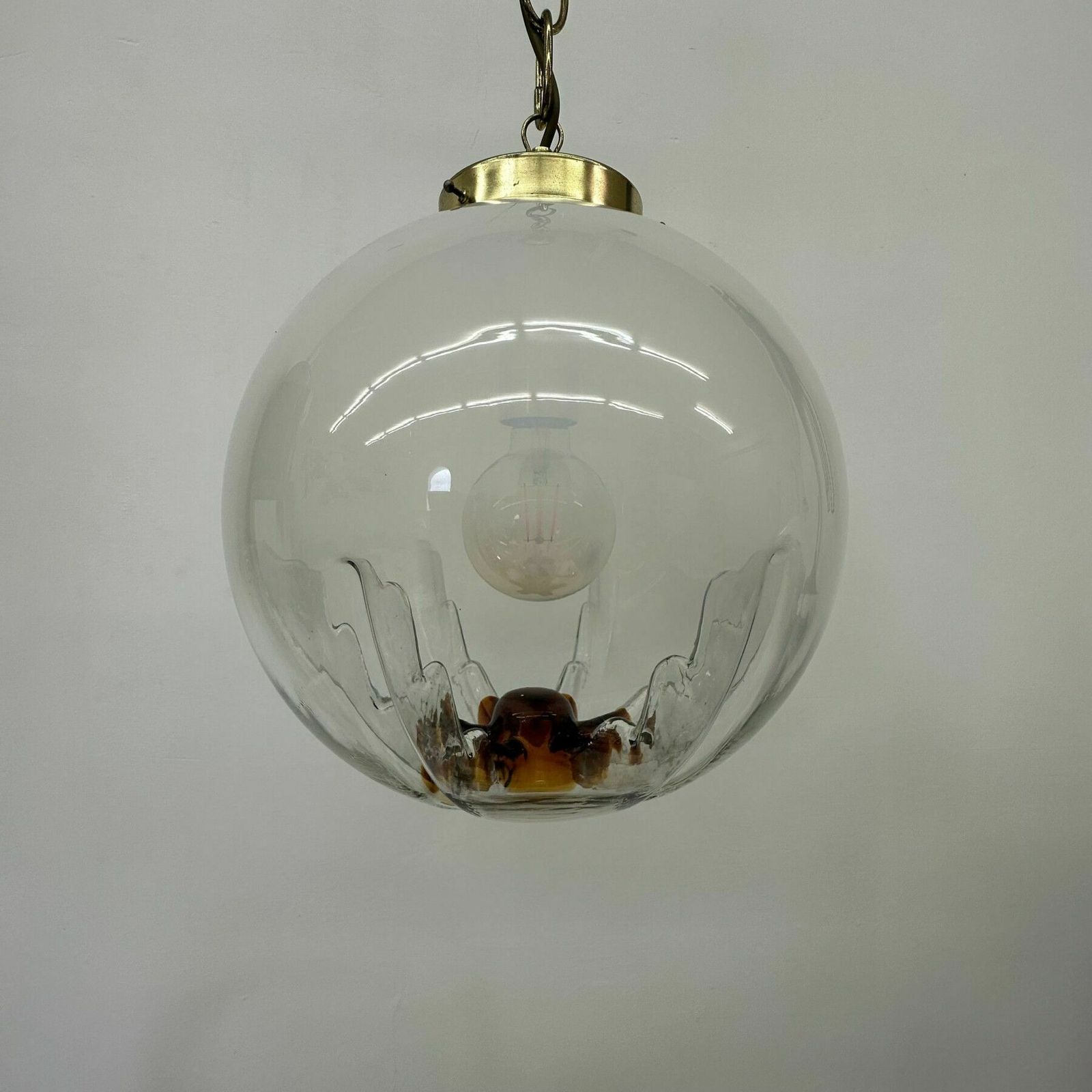 Verlichting Mazzega Murano Glazen Hanglamp, Jaren 1970 photo