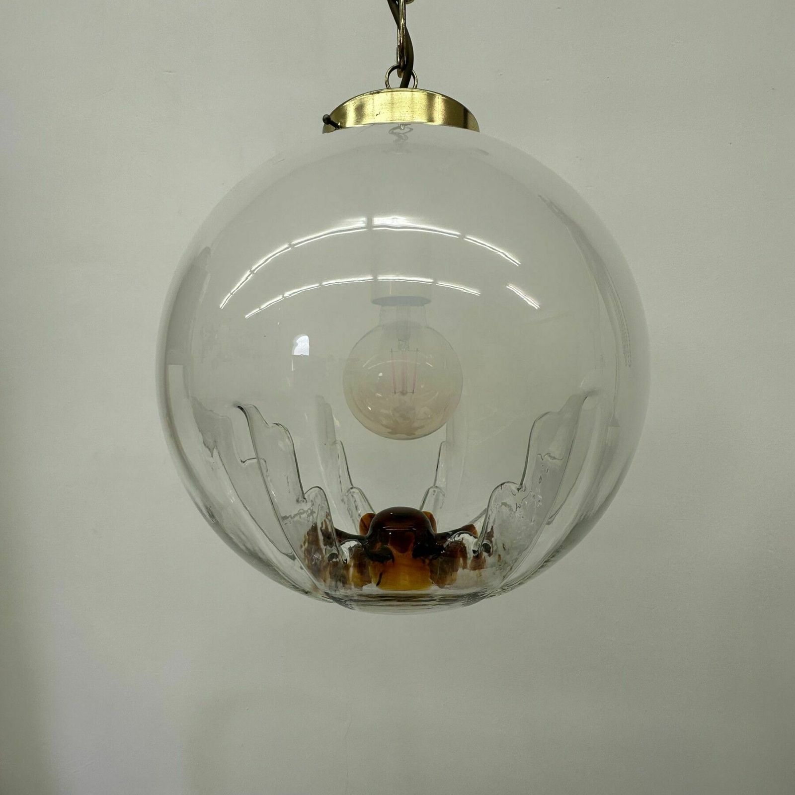 photo vinterior Mazzega Murano Glazen Hanglamp, Jaren 1970
