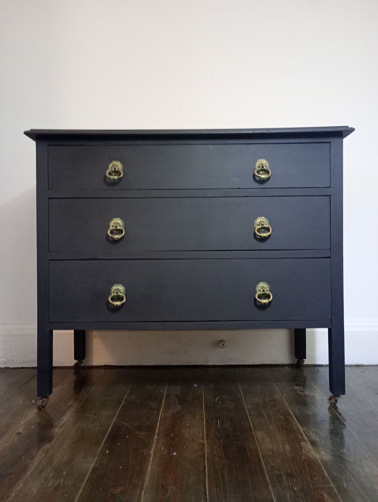 Black Painted Victorian Chest Of Drawers photo furniture