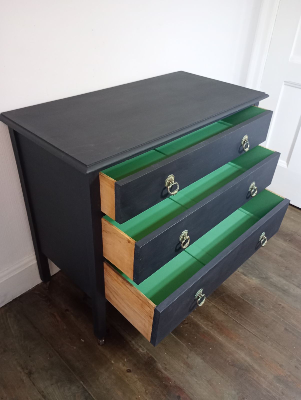 Black Painted Victorian Chest Of Drawers photo buy