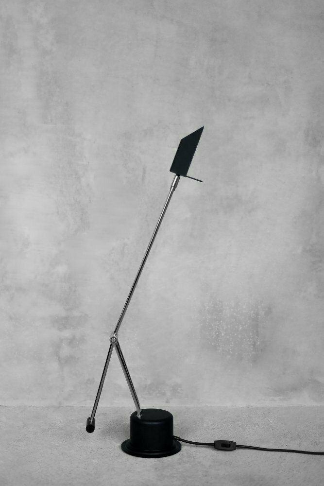 Mid Century Belgian Modern Minimalist Black Desk Lamp From Massive, 1980s photo furniture