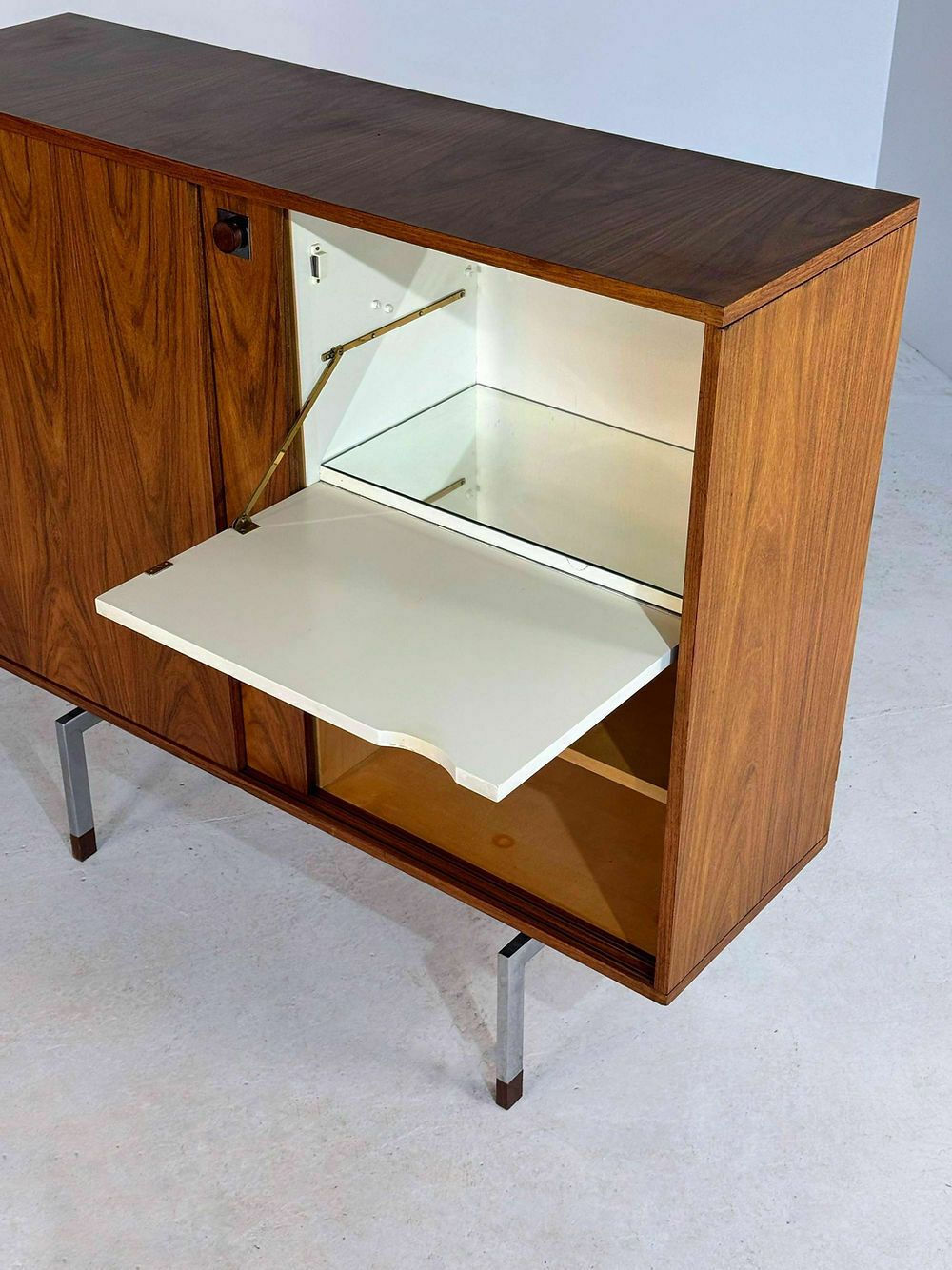 Mid Century Bar Cabinet In Rosewood, Belform, 1950s photo vintage