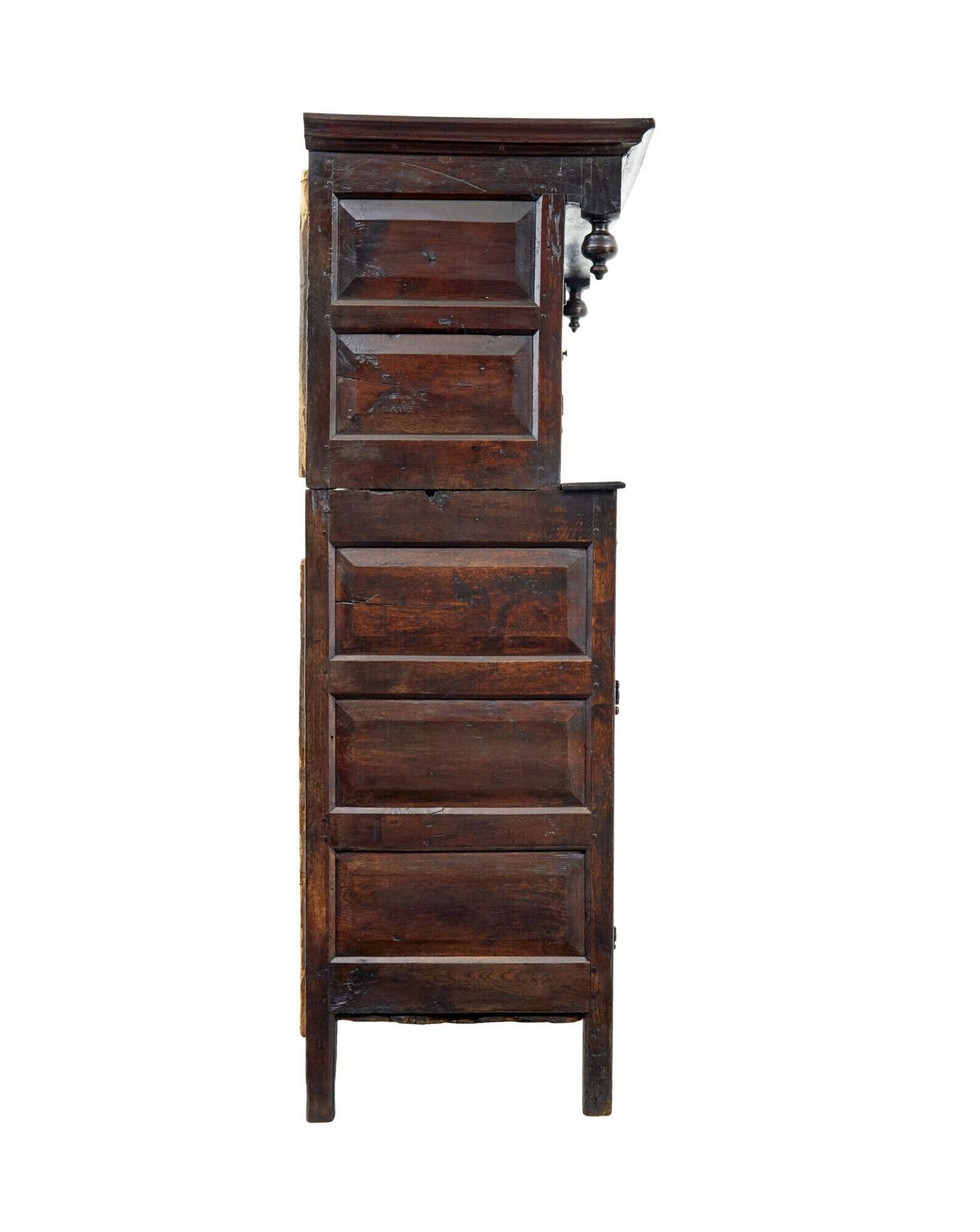 17th Century Welsh Carved Oak Court Cupboard photo vinterior