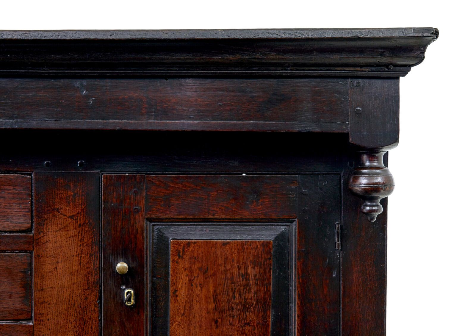 photo furniture 17th Century Welsh Carved Oak Court Cupboard