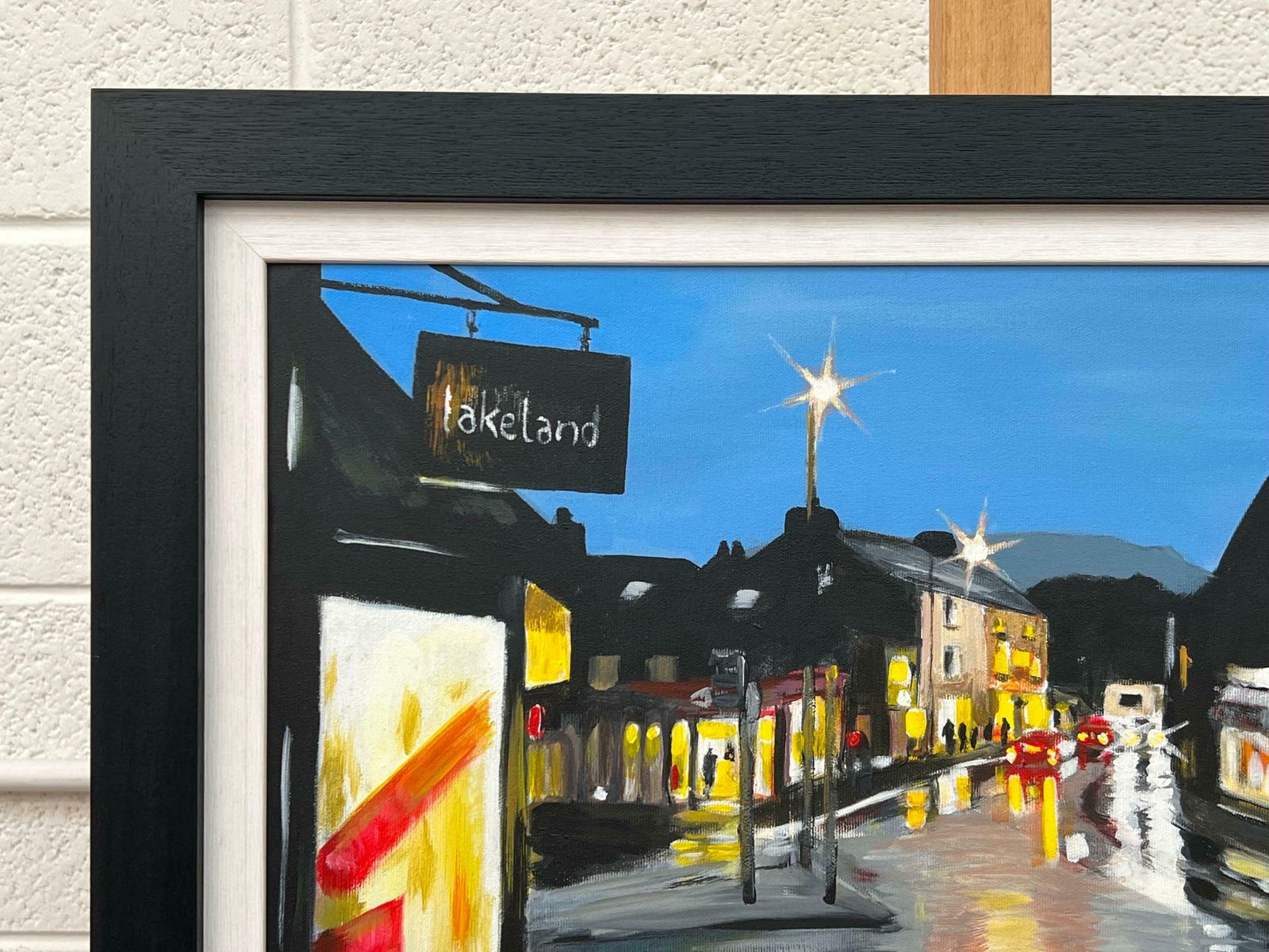Angela Wakefield Painting Of Ambleside In Lake District England At Night By English Urban Artist photo buy