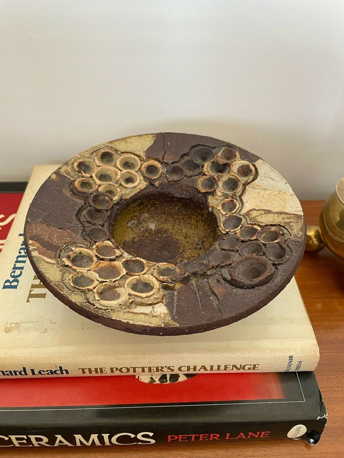 Danish Key Tray / Bowl By Artist Bodil Marie Nielsen 1970s Brutalist Piece photo for sale