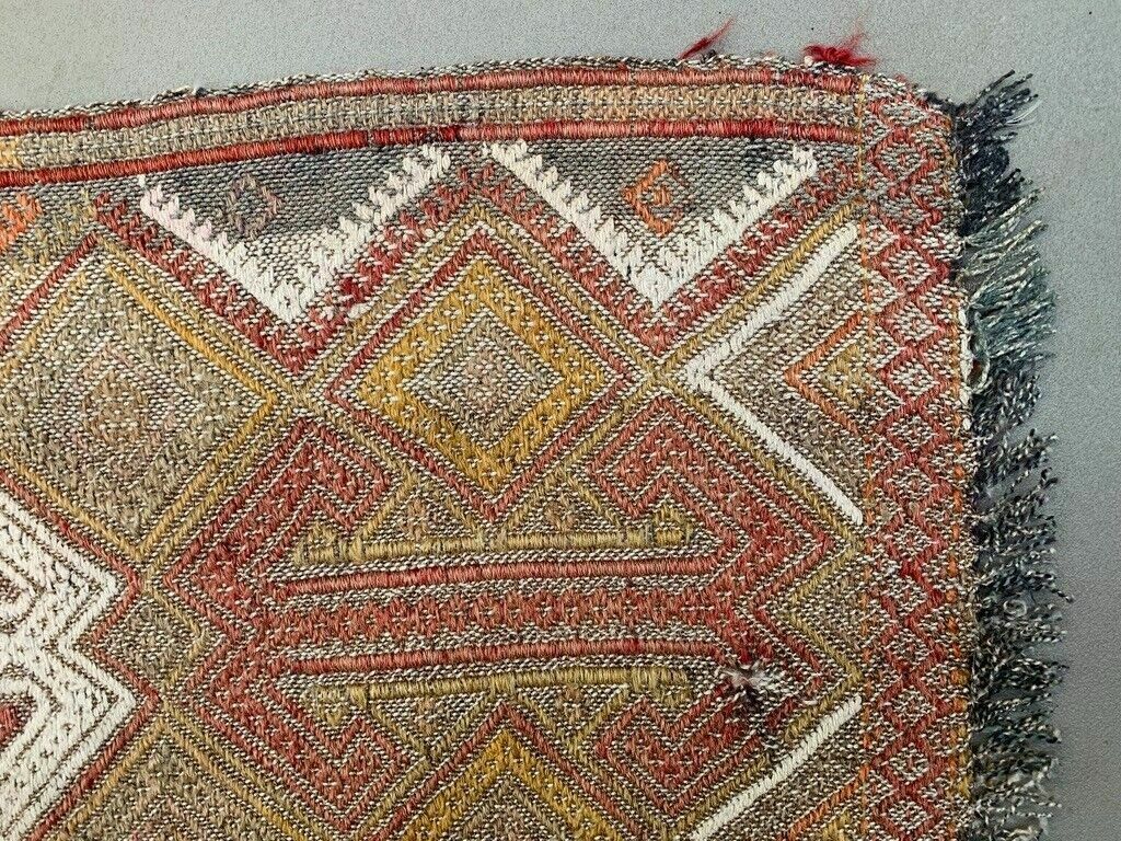 Vintage Turkish Mini Kilim 79x51 Cm Wool Small Kelim Runner, Shabby Chic photo vinterior