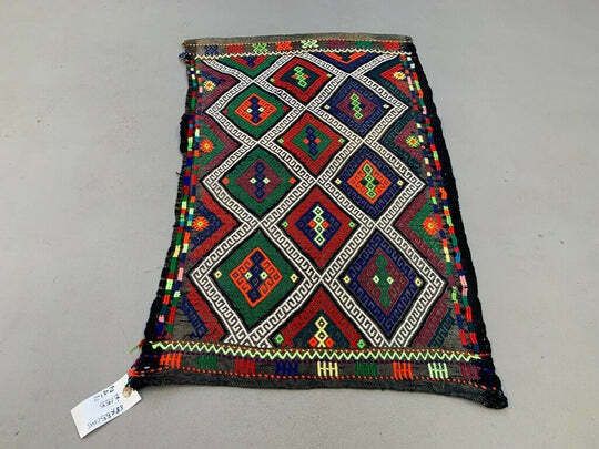 Vintage Turkish Mini Kilim 88x55 Cm Wool Small Kelim Runner, Shabby Chic photo furniture