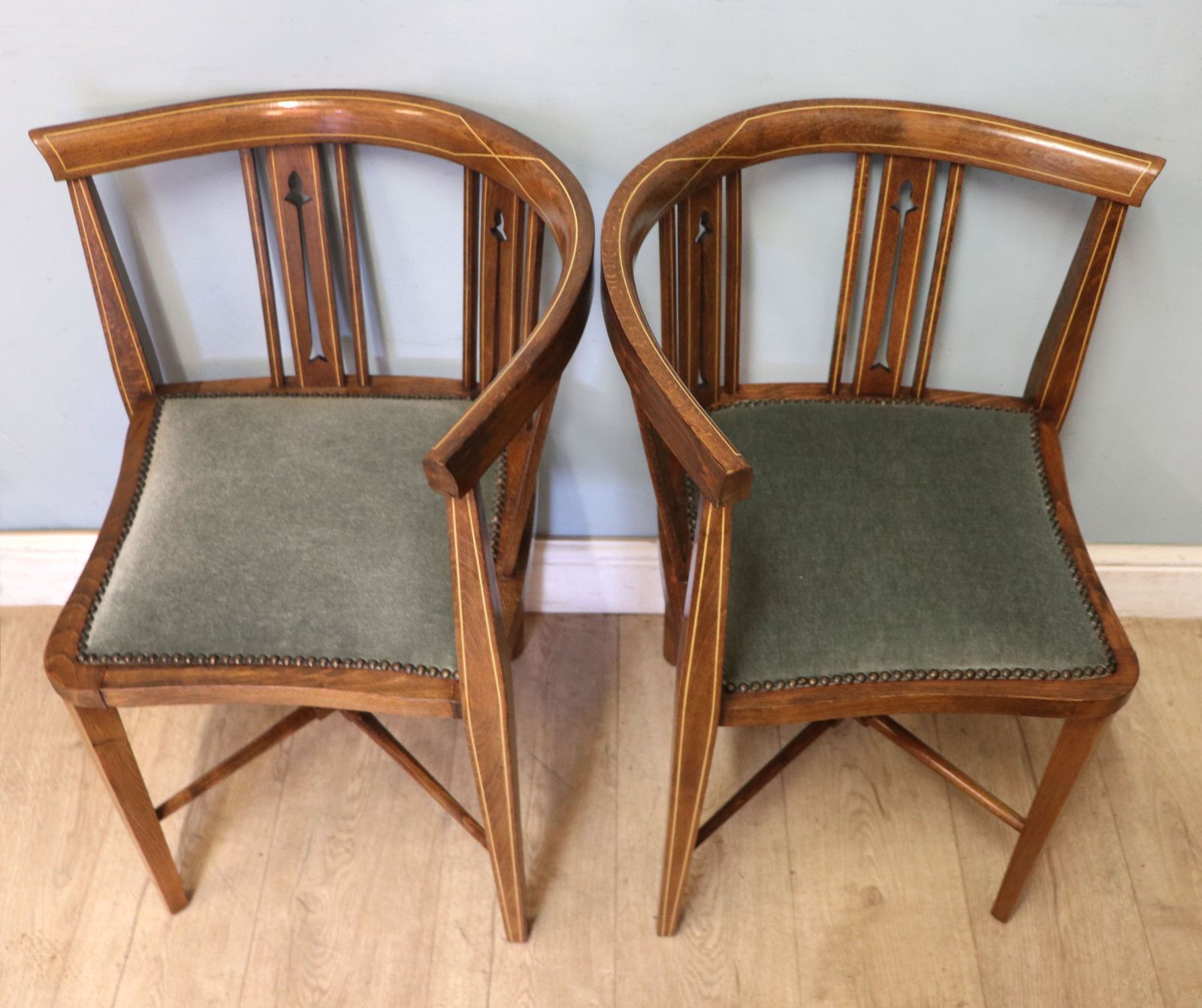 photo furniture A Fantastic & Very Rare Pair Of Corner Chairs.