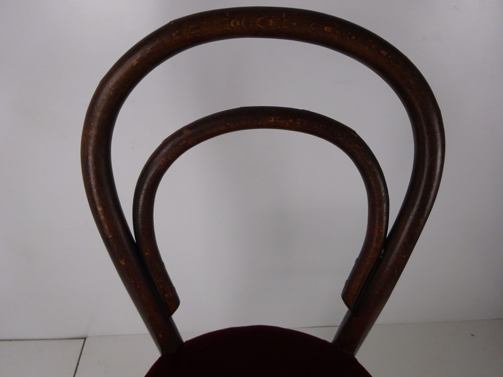 Upholstered Thonet Style High Bentwood Bistro Chair/Barstool photo 120.0