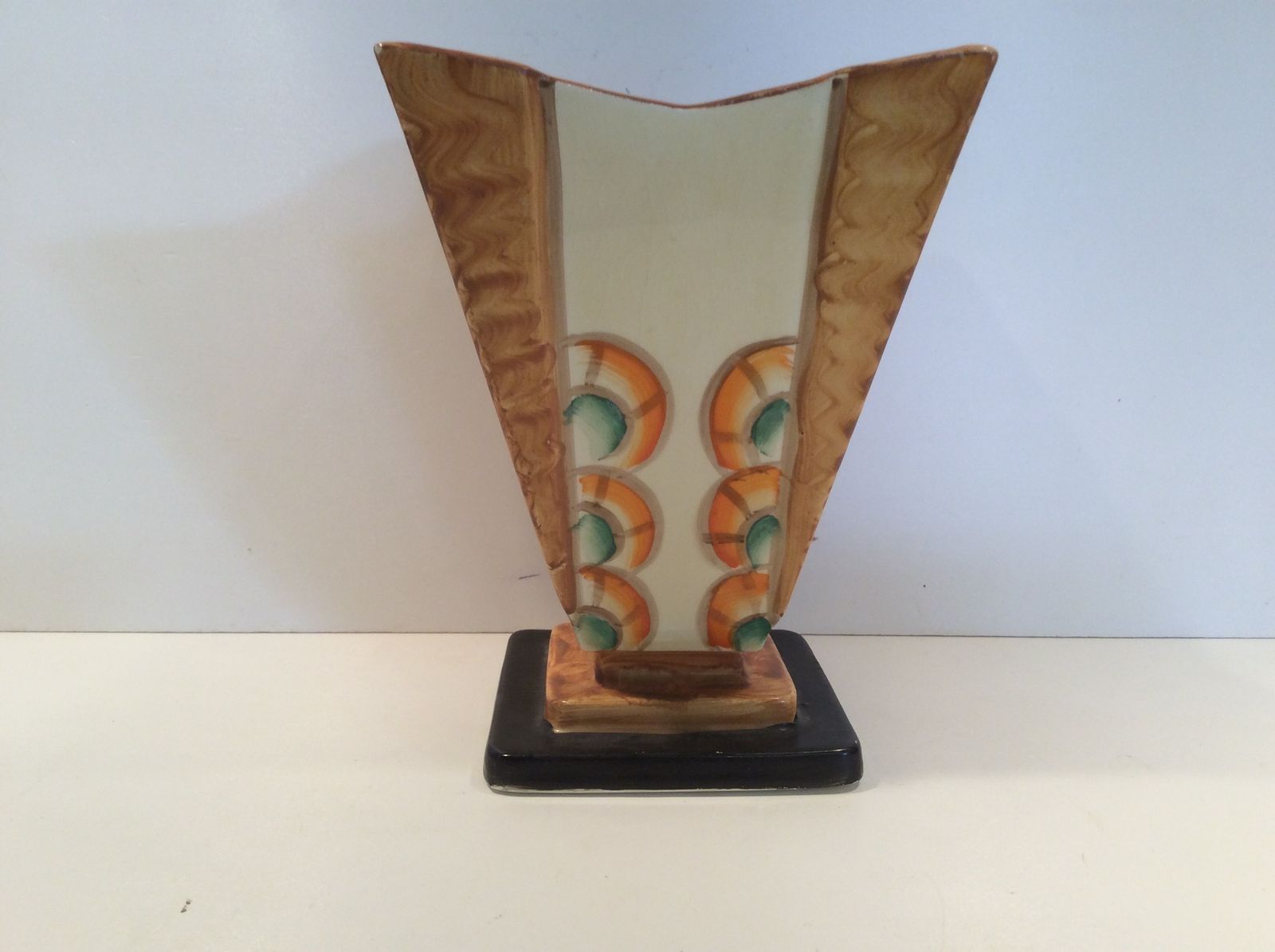 Hand Painted Art Deco Vase By Myott And Son photo for sale