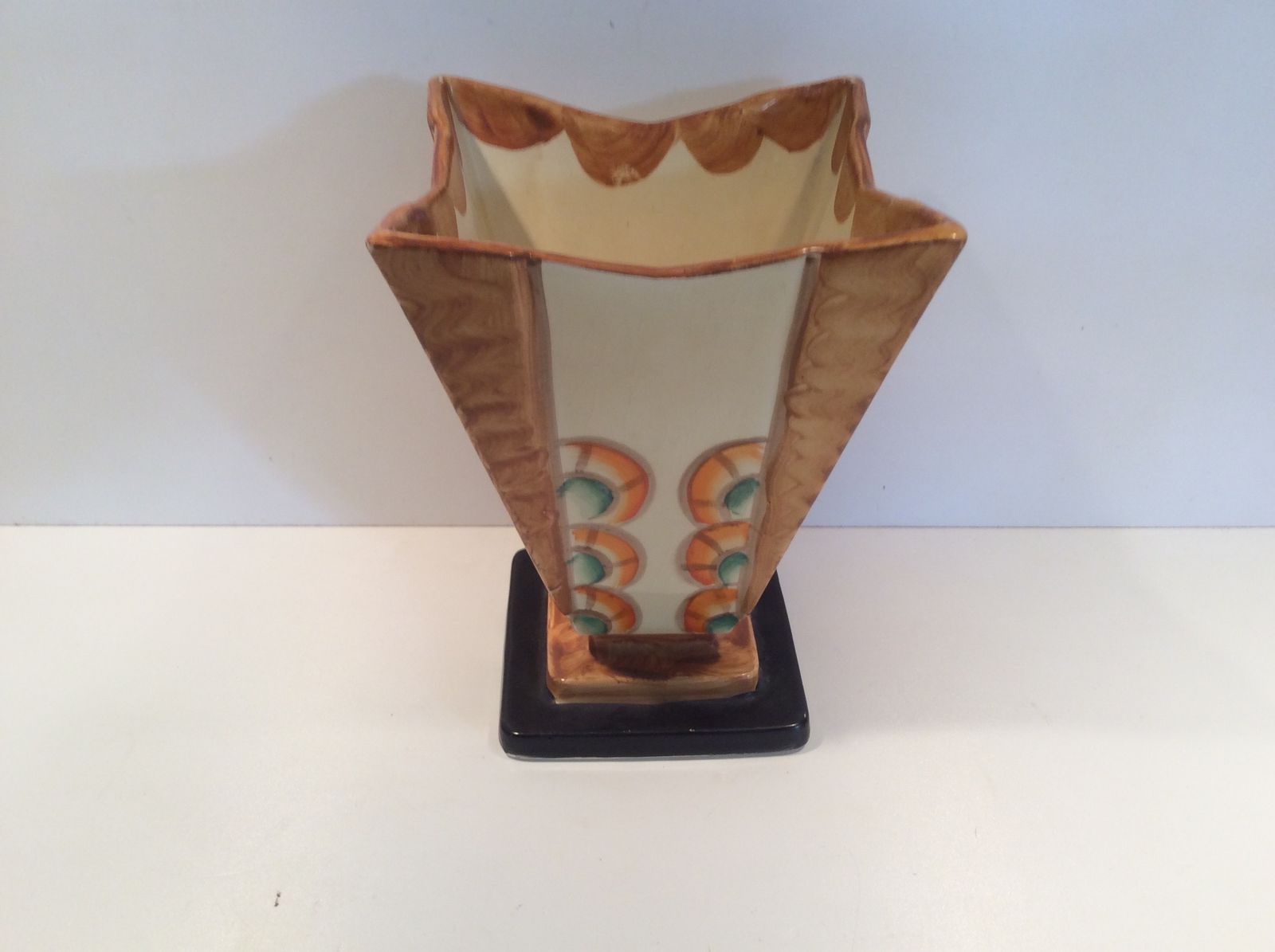 Home Decor Hand Painted Art Deco Vase By Myott And Son photo
