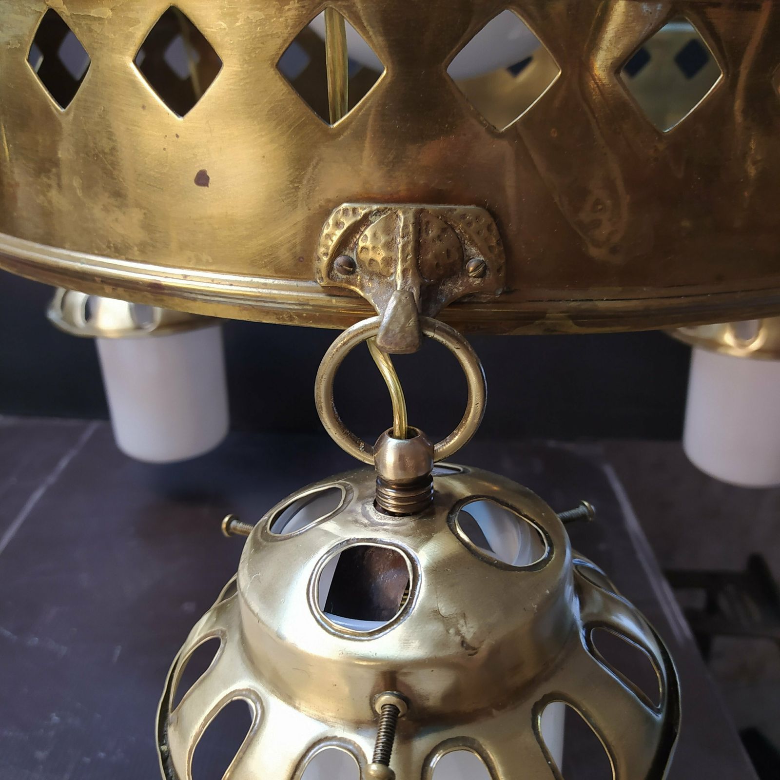 Gothic Style Brass Hanging Light photo buy