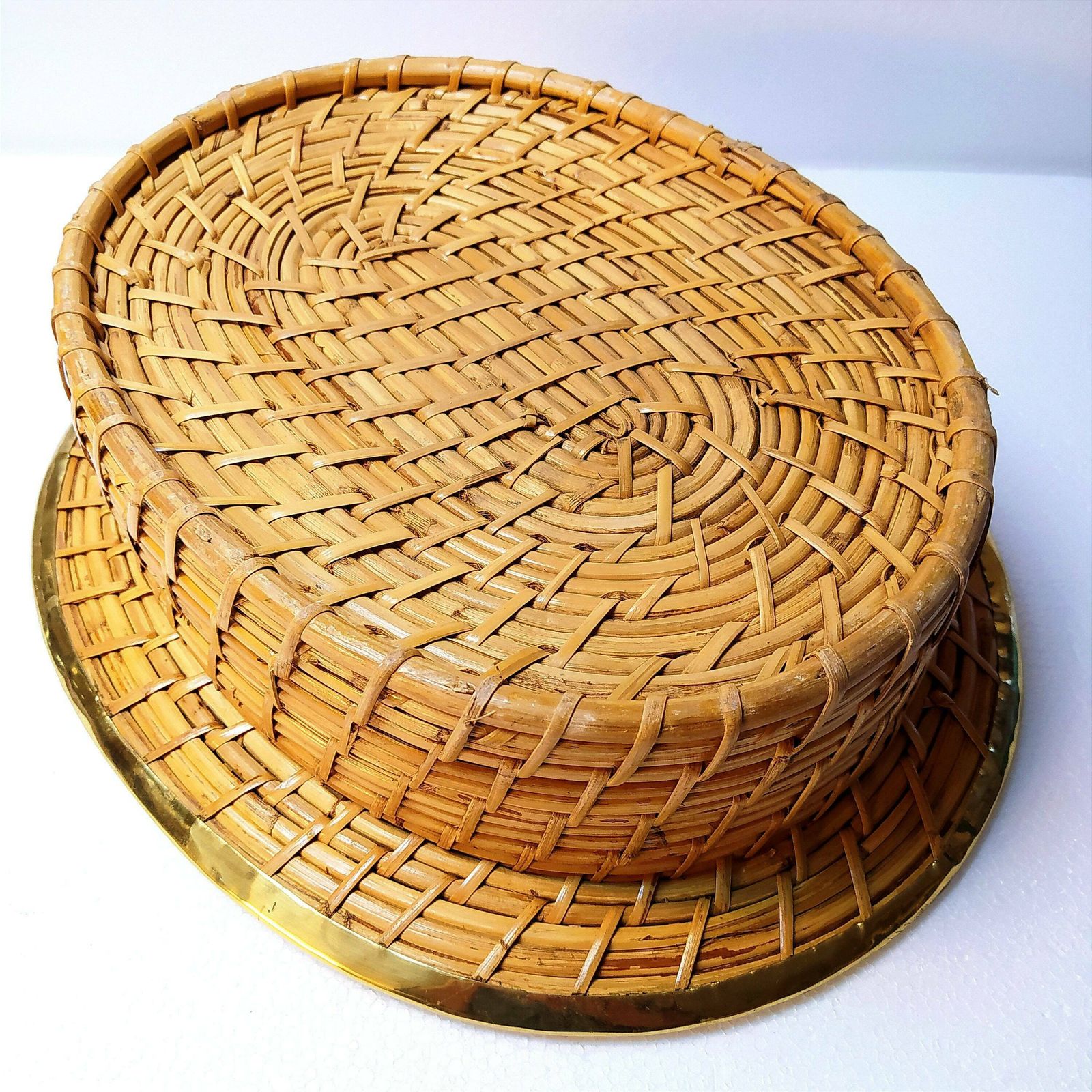 1970's Pencil Reed Basket, 1970s photo furniture
