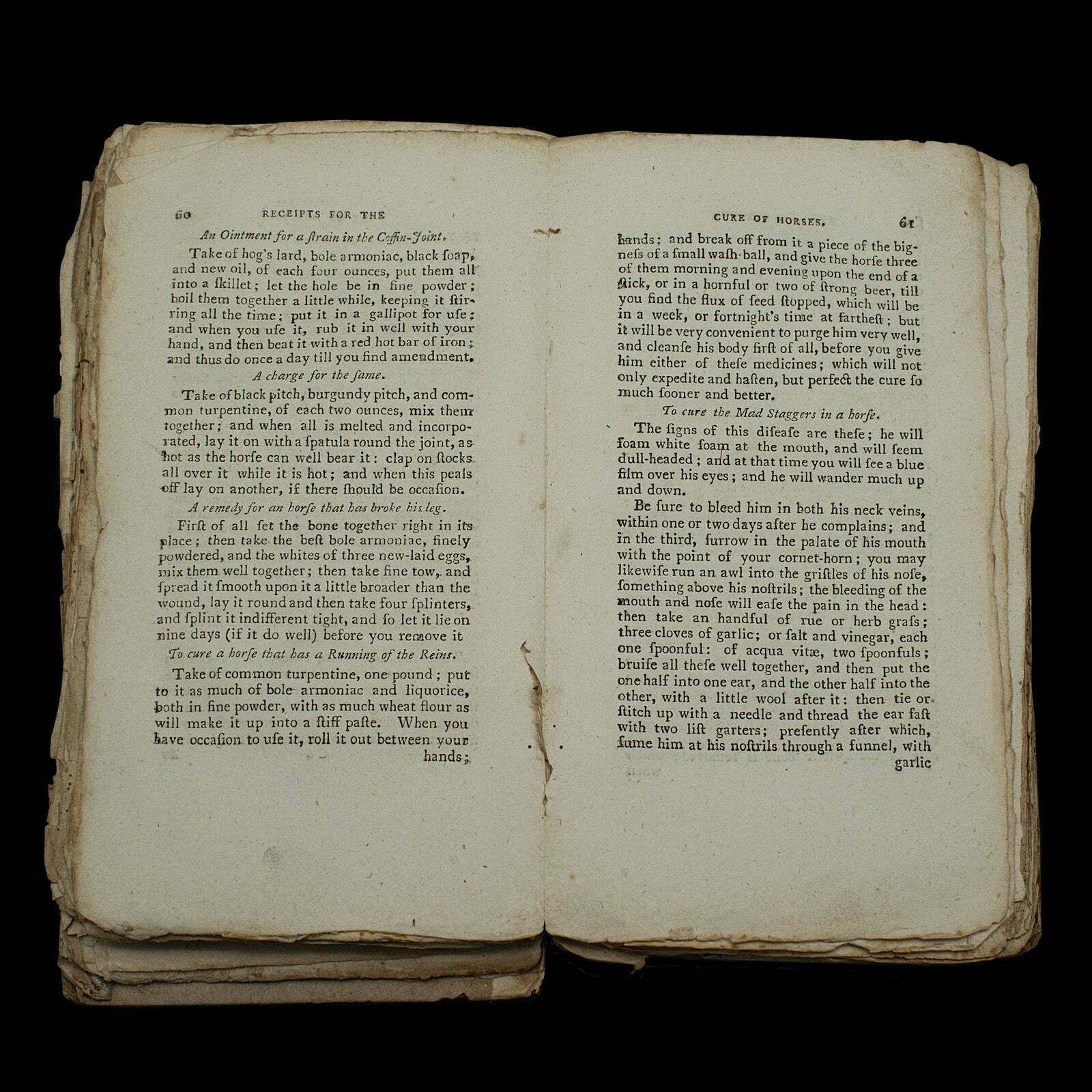 Antique Book, Compendium Of Farriery, English, Georgian, Equestrian, London 1796 photo vintage
