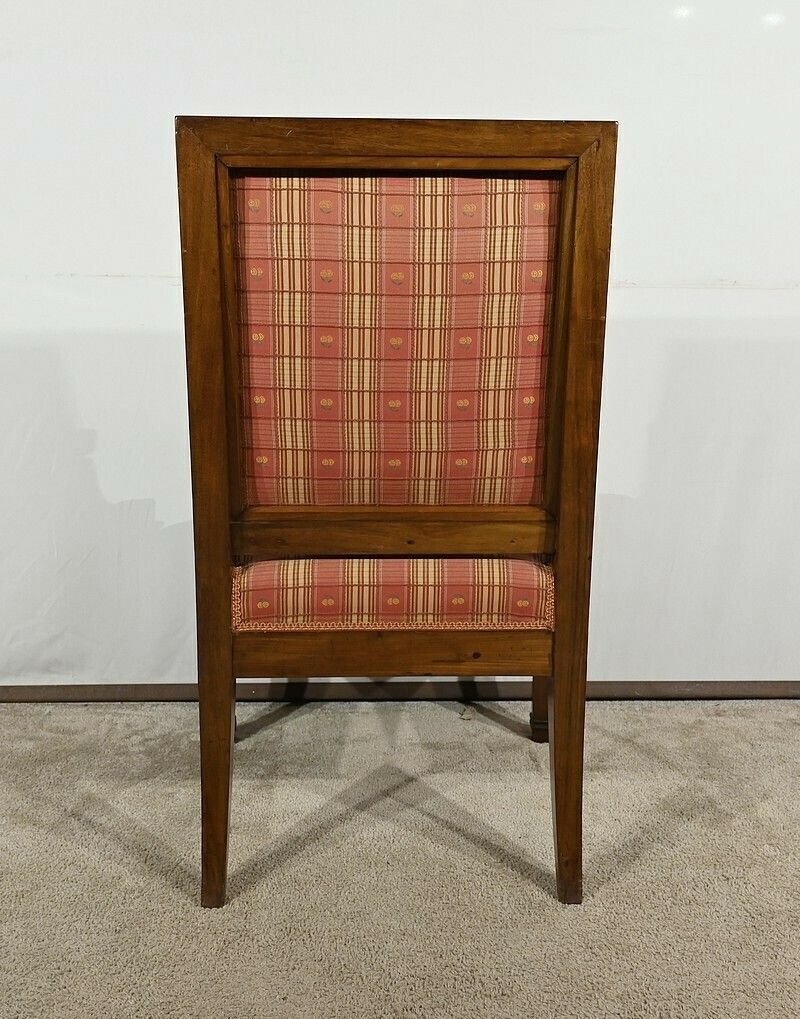 Solid Mahogany Armchair, Directoire Period – Early 19th Century photo 1071.53225843