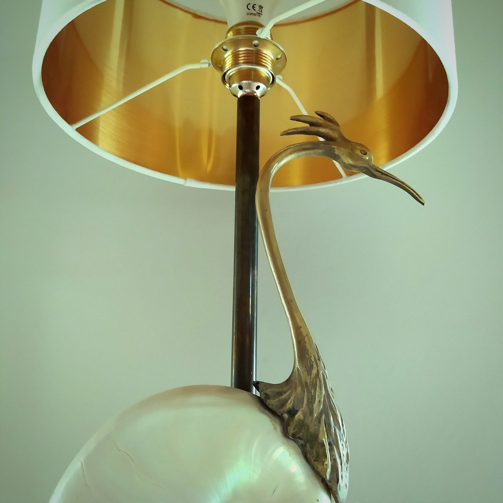 photo for sale Nautilus Seashell Table Lamp., Modernist