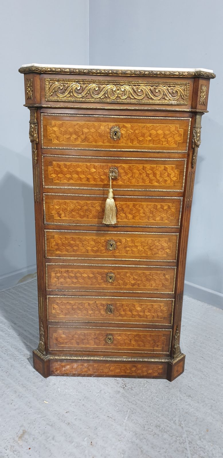 Super French Parquetry Semanier Chest Of Drawers photo 1995.0