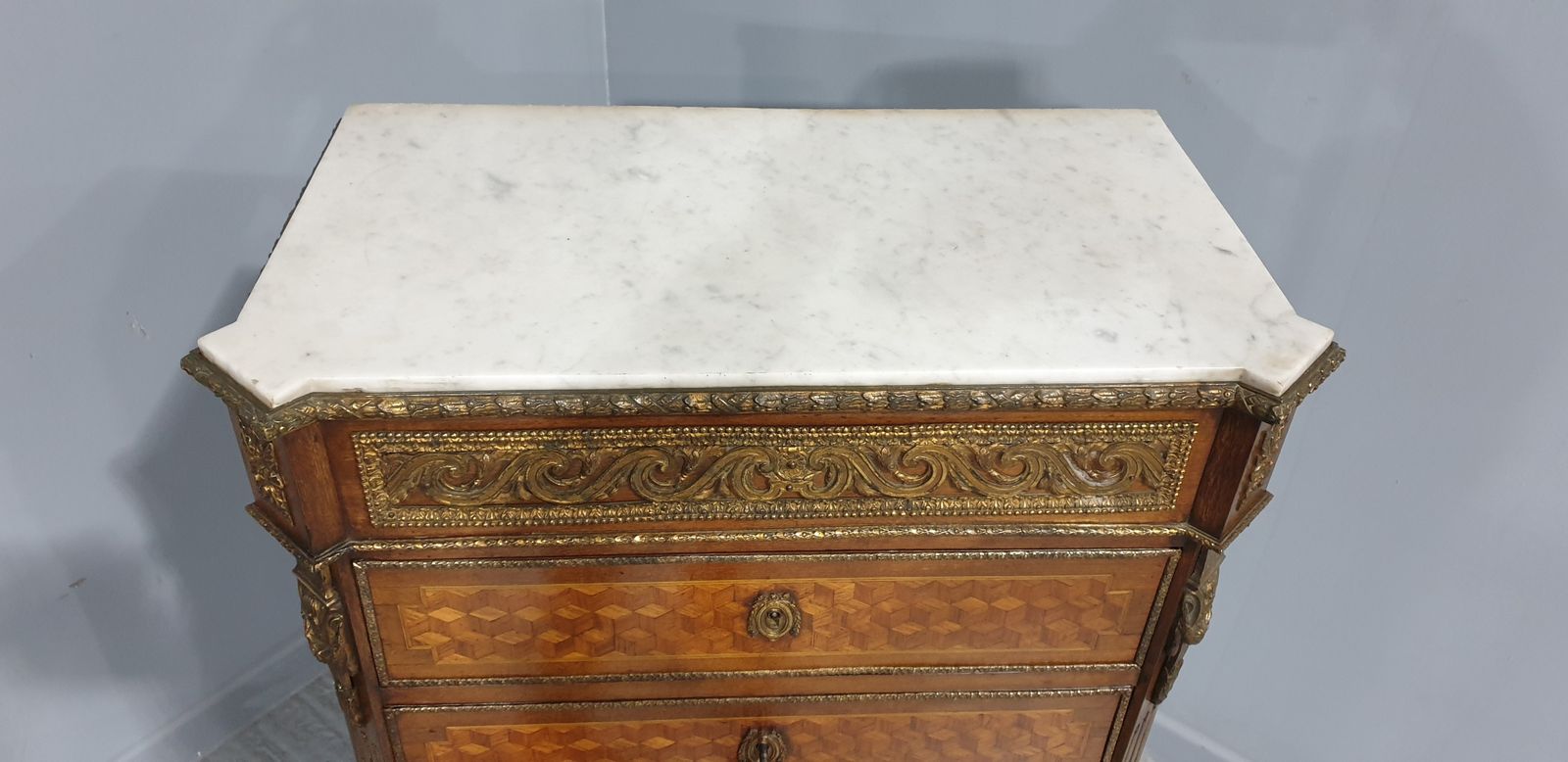 photo for sale Super French Parquetry Semanier Chest Of Drawers