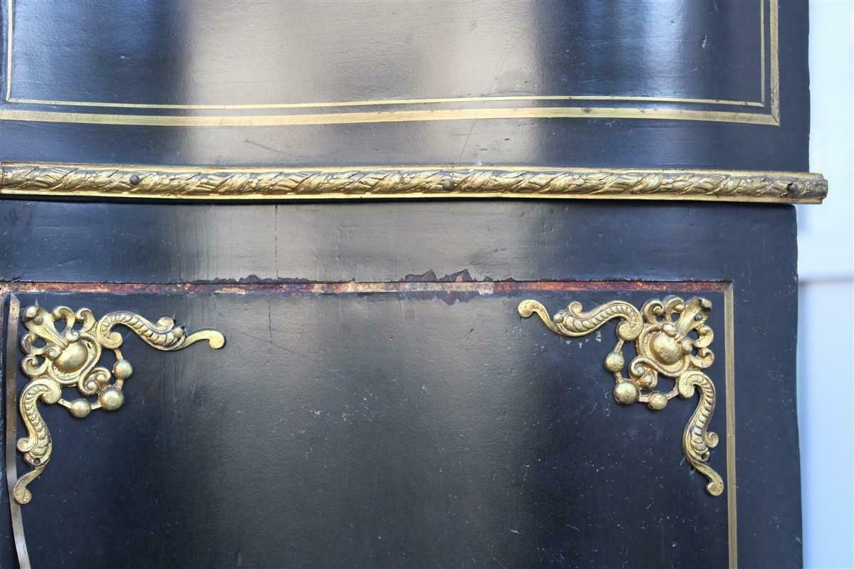 Black And Gold Cabinet Napoleon III 1860 France André Charles Boulle Marble Top photo Furniture