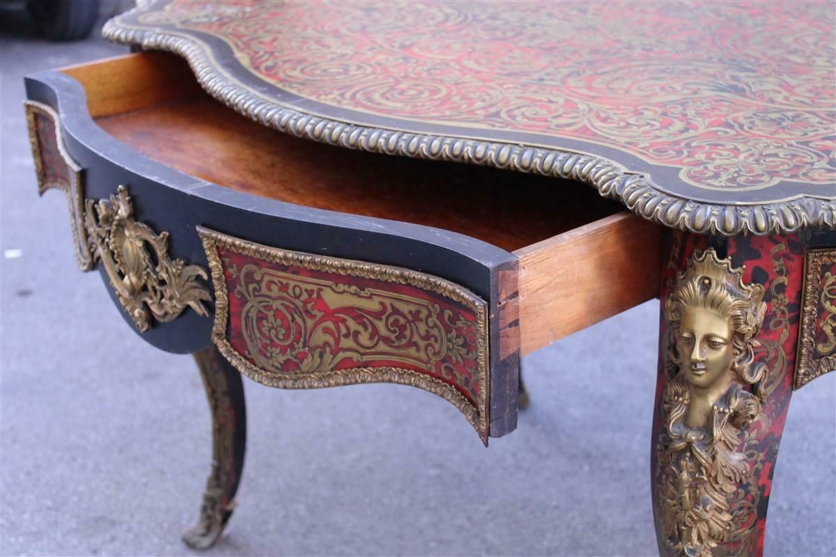 Rare Boulle Desk Of Napoleon III 1860 France André Charles Boulle photo for sale