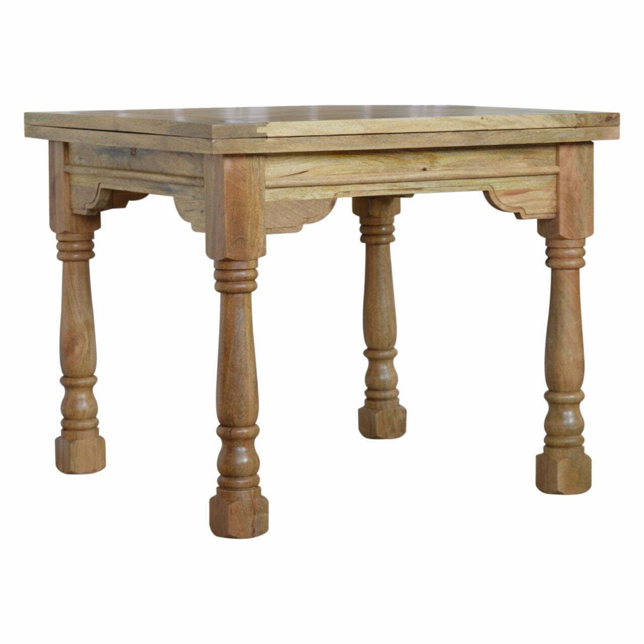 Solid Wood Extendable Granary Turned Dining Table photo furniture