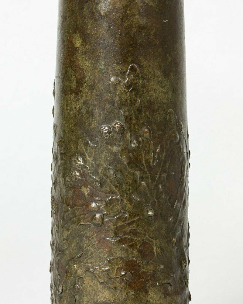 Art Noveau Bronze Vase By Hugo Elmqvist, 1890s photo Home Decor