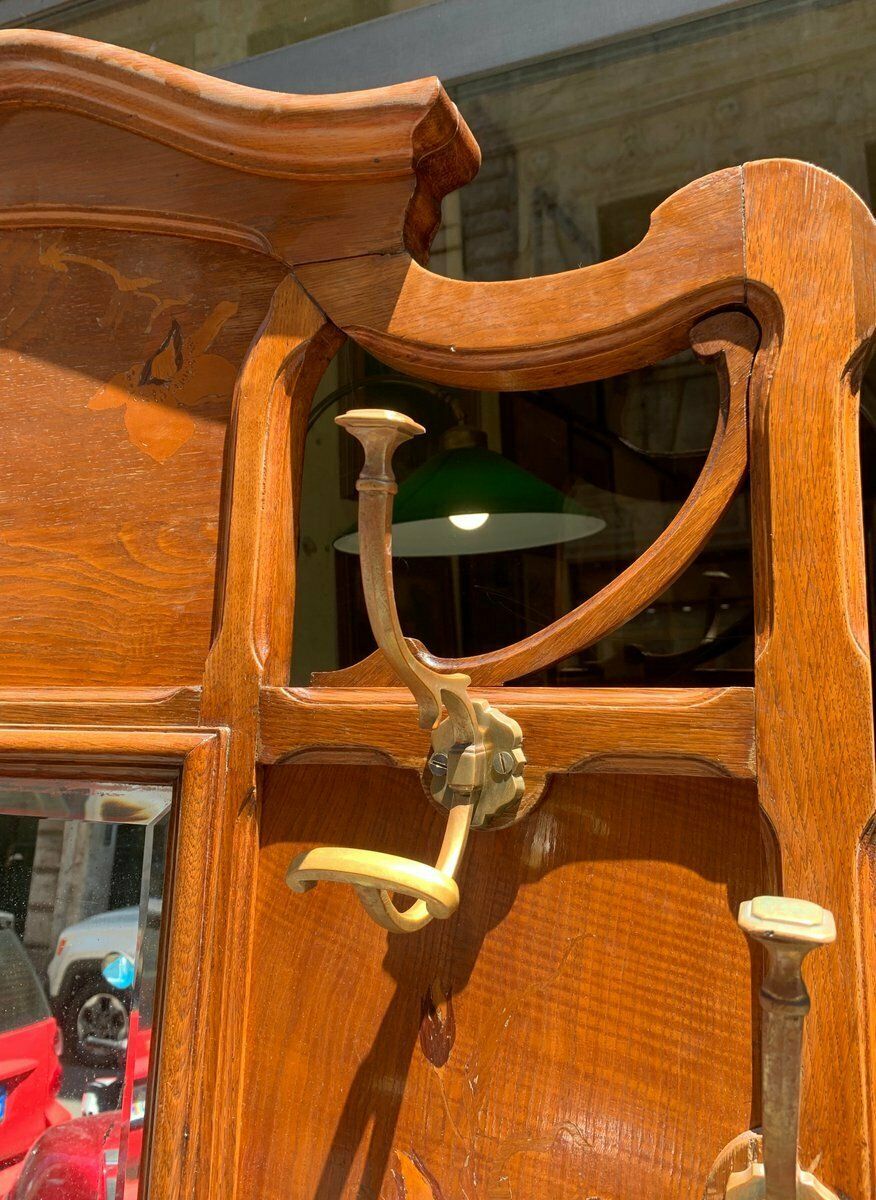French Bronze, Acacia, And Walnut Coat Rack By émile Galle photo 12953.0