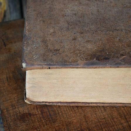 photo furniture Antique 1861 Noah Webster American Dictionary The English Language Leather Book