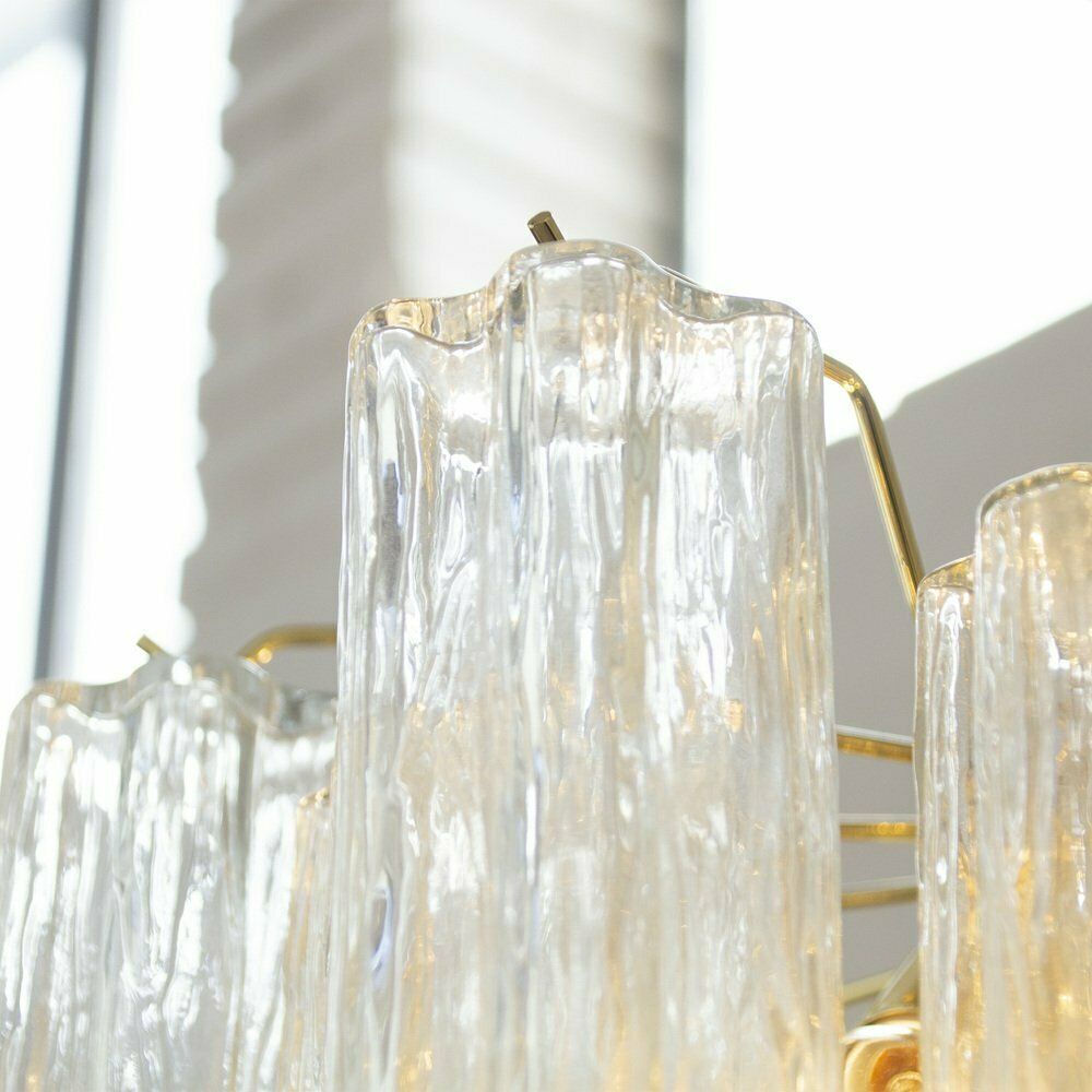 Italian Murano Glass Murano Glass Suspension Lamp, 1990s photo for sale