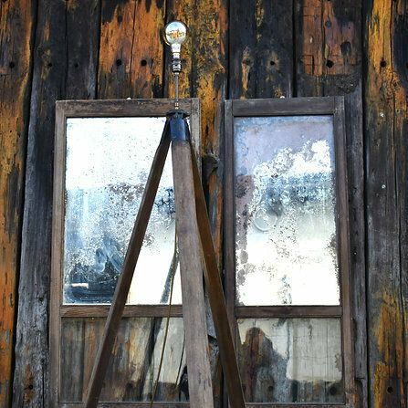 Antique 19th Century Mahogany Surveyor's Tripod Stand Light Standard Floor Lamp photo vintage