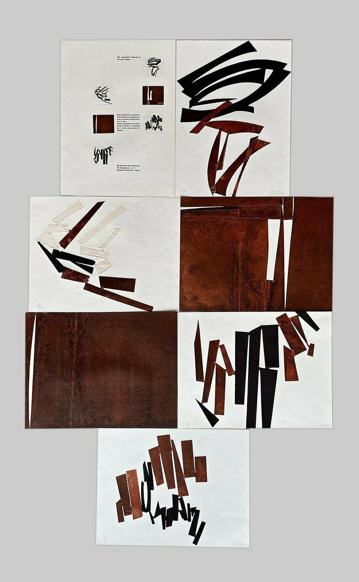 Beverly Pepper, Gallery Marlborough Roma, 1960s, Etchings, Set Of 6