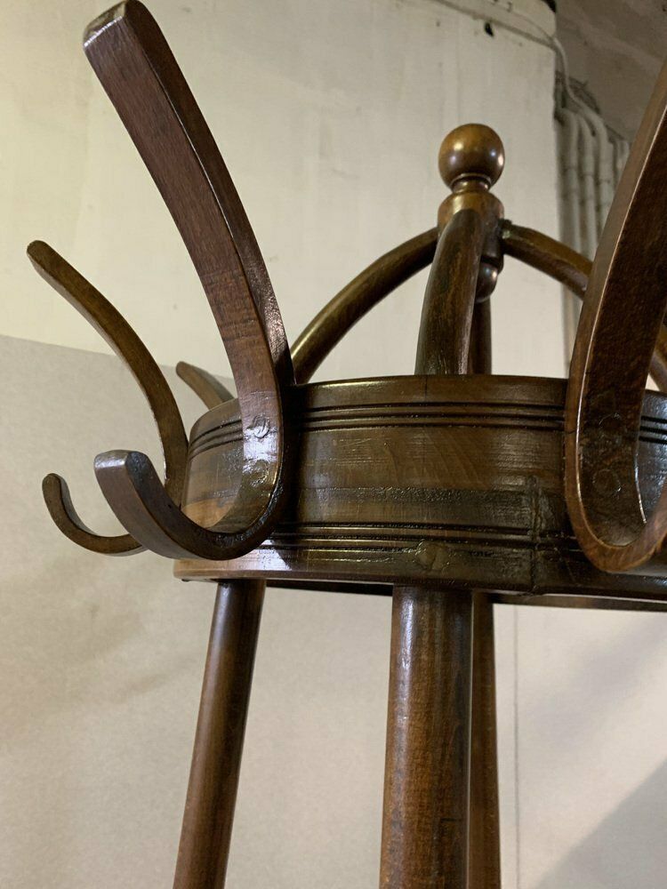 Beech And Walnut Coat And Umbrella Rack From Gebrüder Thonet Vienna Gmbh photo furniture