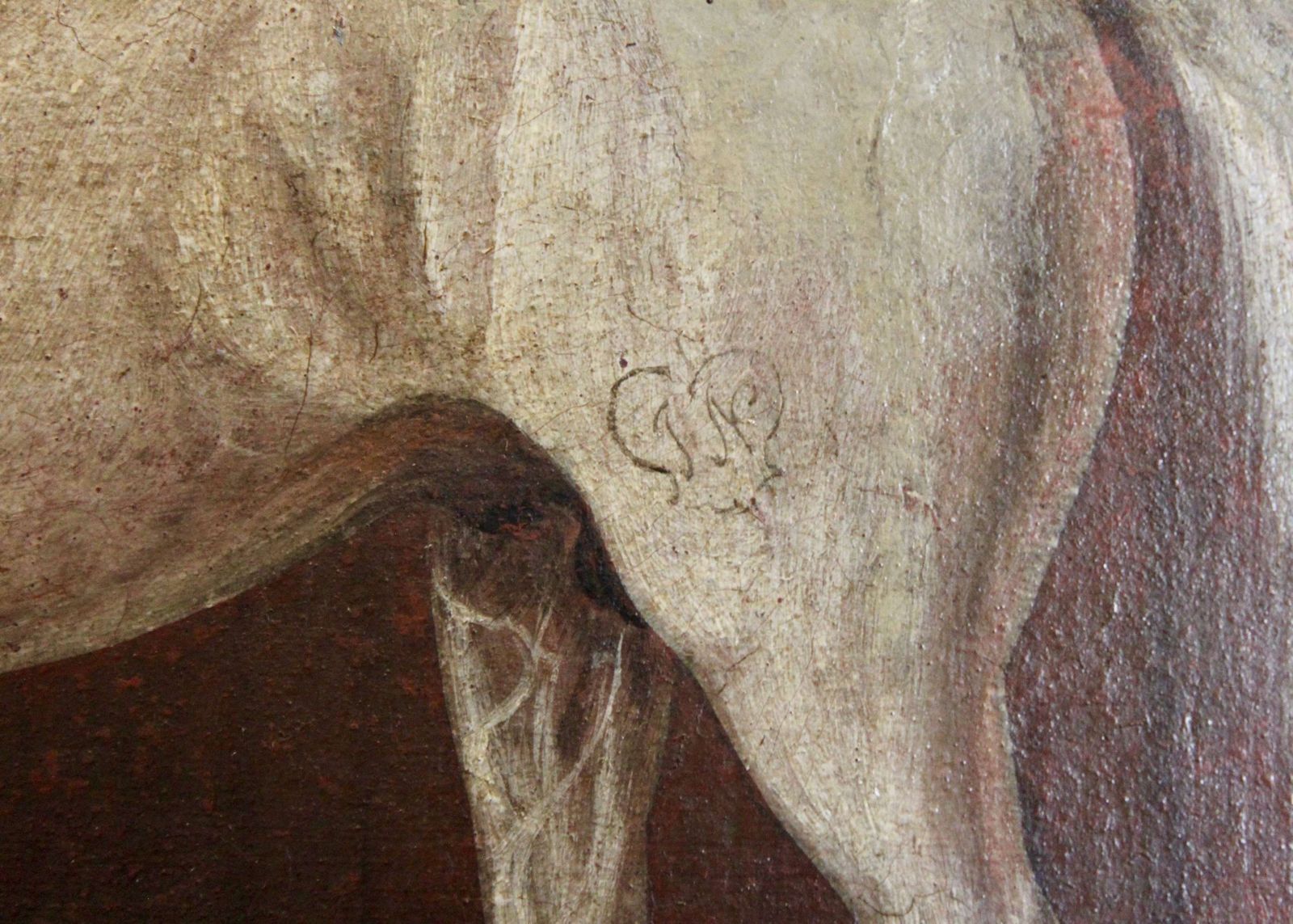Stallion In Stable Oil Painting In The Manner Of John Nost Sartorius photo Art