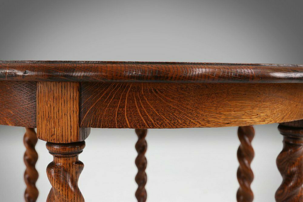 Oak Side Table, 1890s, 1800s, Antique photo vintage