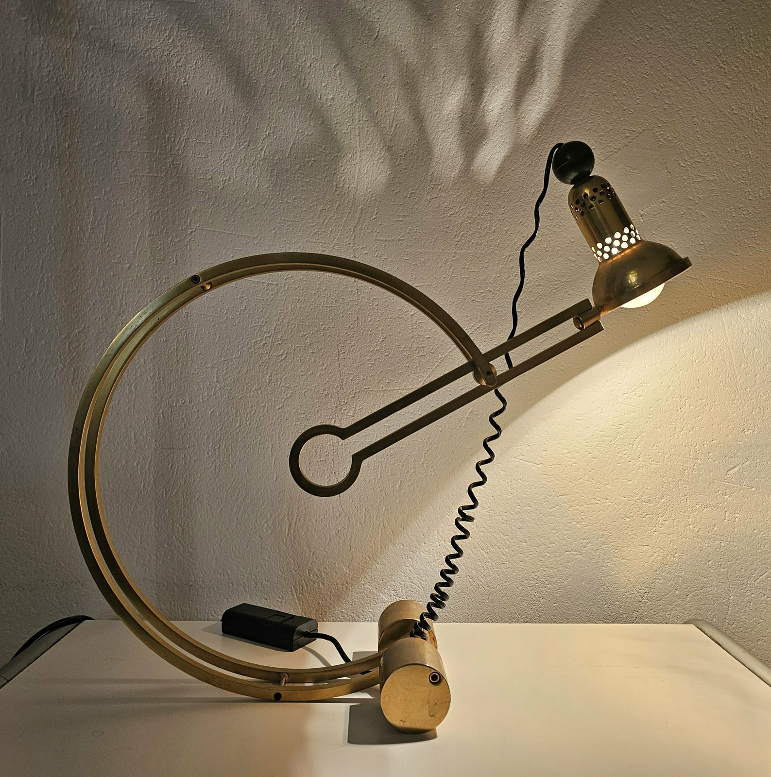 Very Rare Adjustable Bauhaus Lamp "Pendulum" Designed By Charles Martin For Woka // Made In Austria In 1930s photo furniture