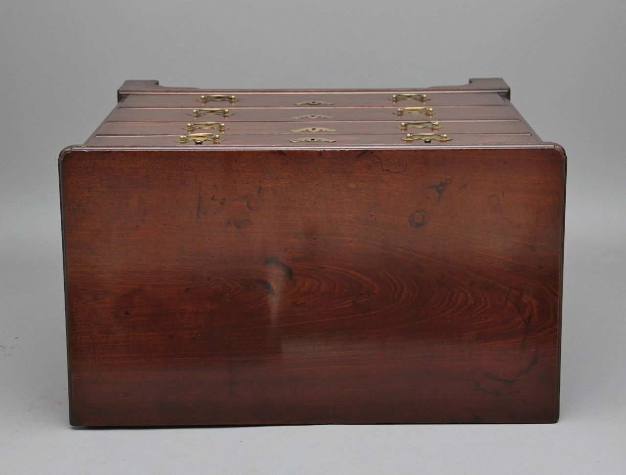 18th Century Mahogany Chest With Brushing Slide photo vinterior