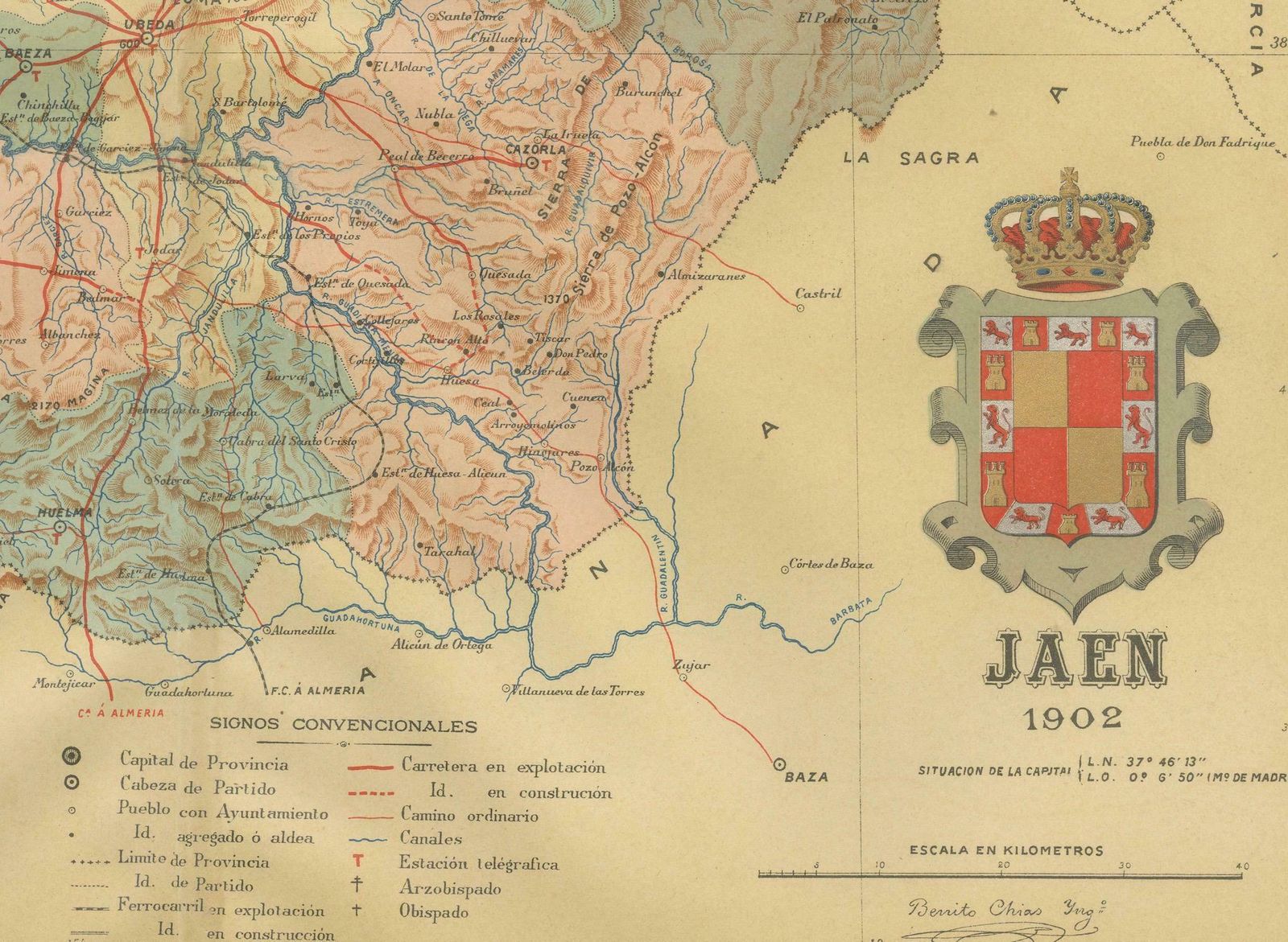 Jaén 1902: A Cartographic Depiction Of Andalusia's Olive Heartland photo Art