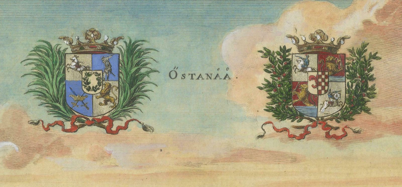 Baroque Splendor: The östanå Manor In Gränna, 1692 Swidde Engraving photo buy