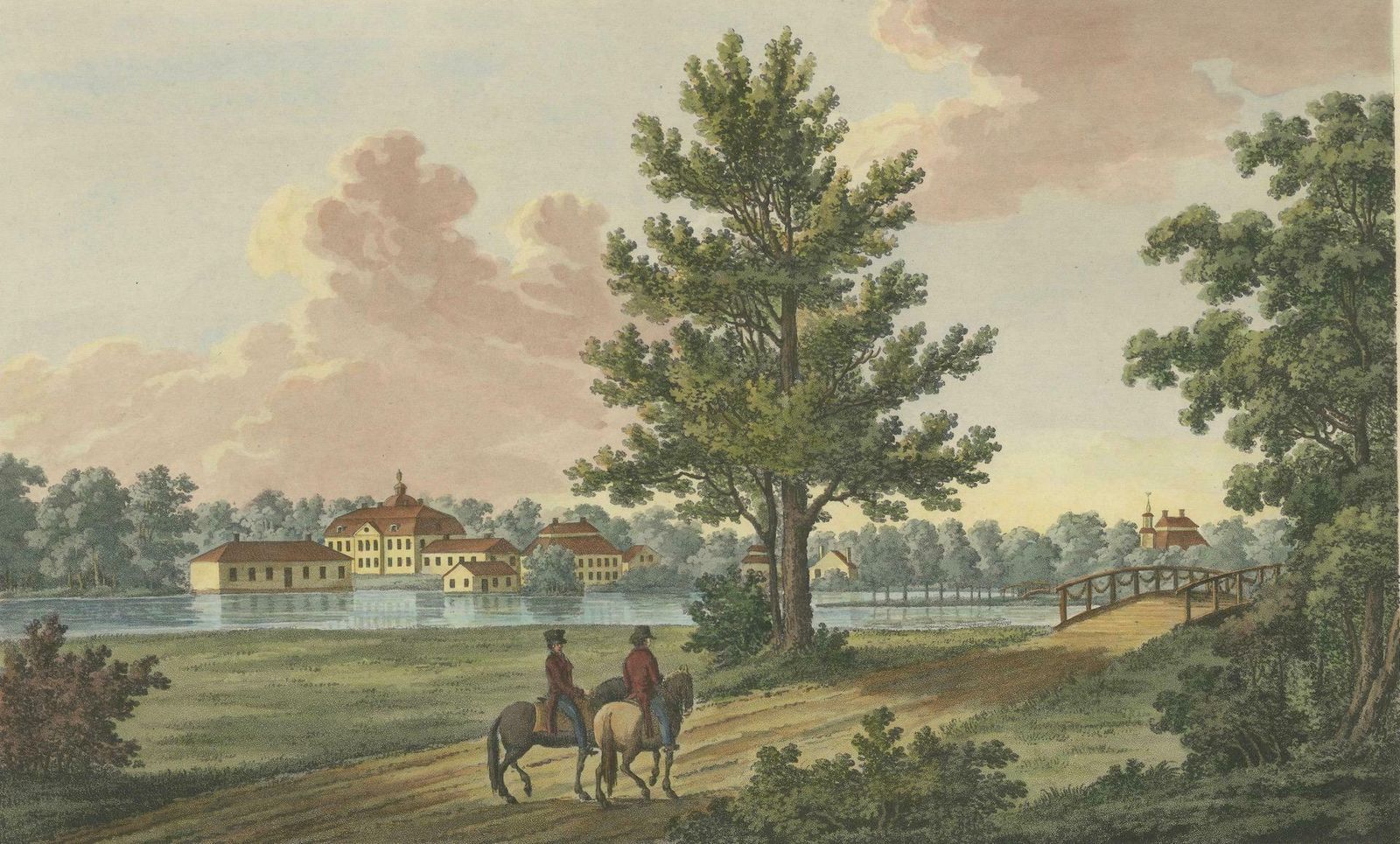 Gentle Repose At österby: An 1824 Aquatint By Ulrik Thersner photo vinterior