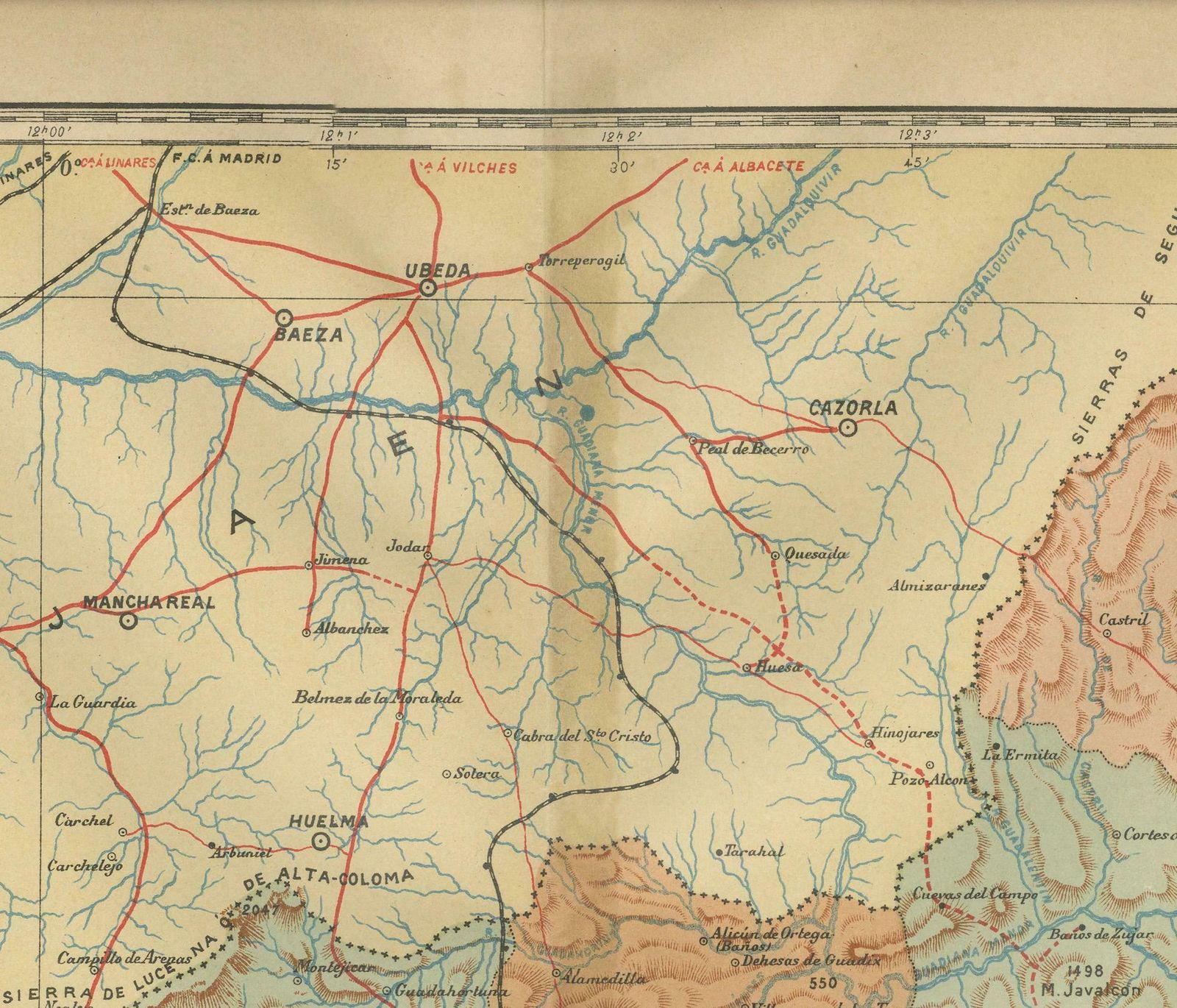 Granada 1902: A Cartographic Exploration Of Andalusia's Mountainous Province photo for sale