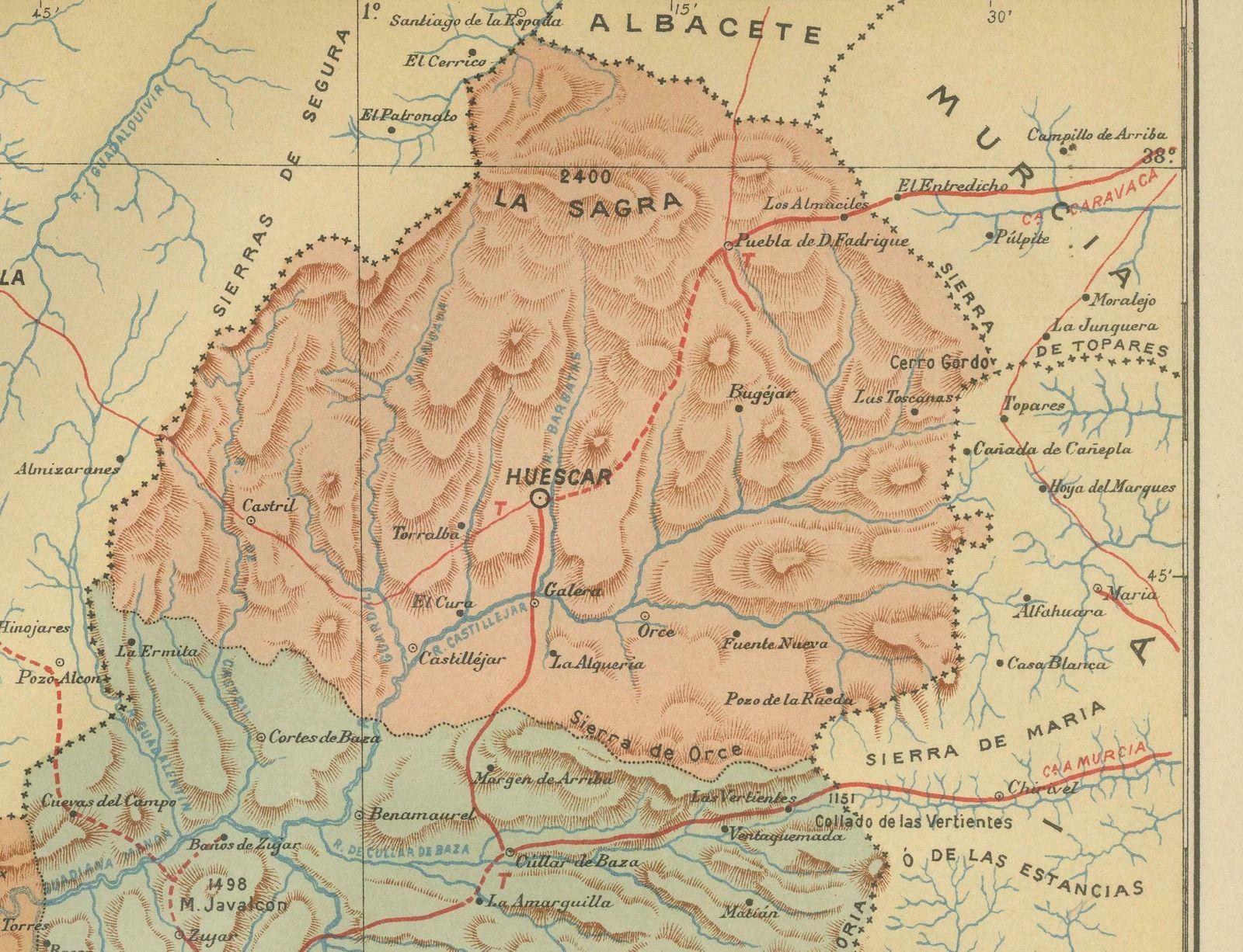 Granada 1902: A Cartographic Exploration Of Andalusia's Mountainous Province photo Art